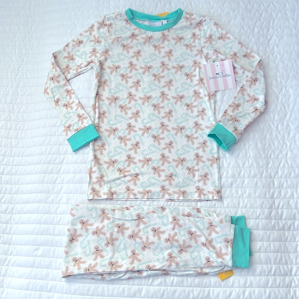 NWT! James & Lottie Gingerbread Pajamas - Picture 1 of 3